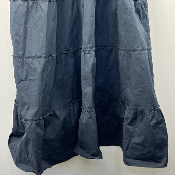 Hill House Black Ellie Nap Dress Size XL Sleeveless Ruffle Tiered Midi - Picture 4 of 11